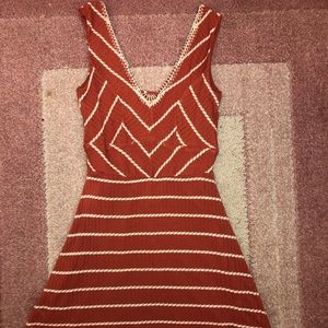 Orange striped dres!!